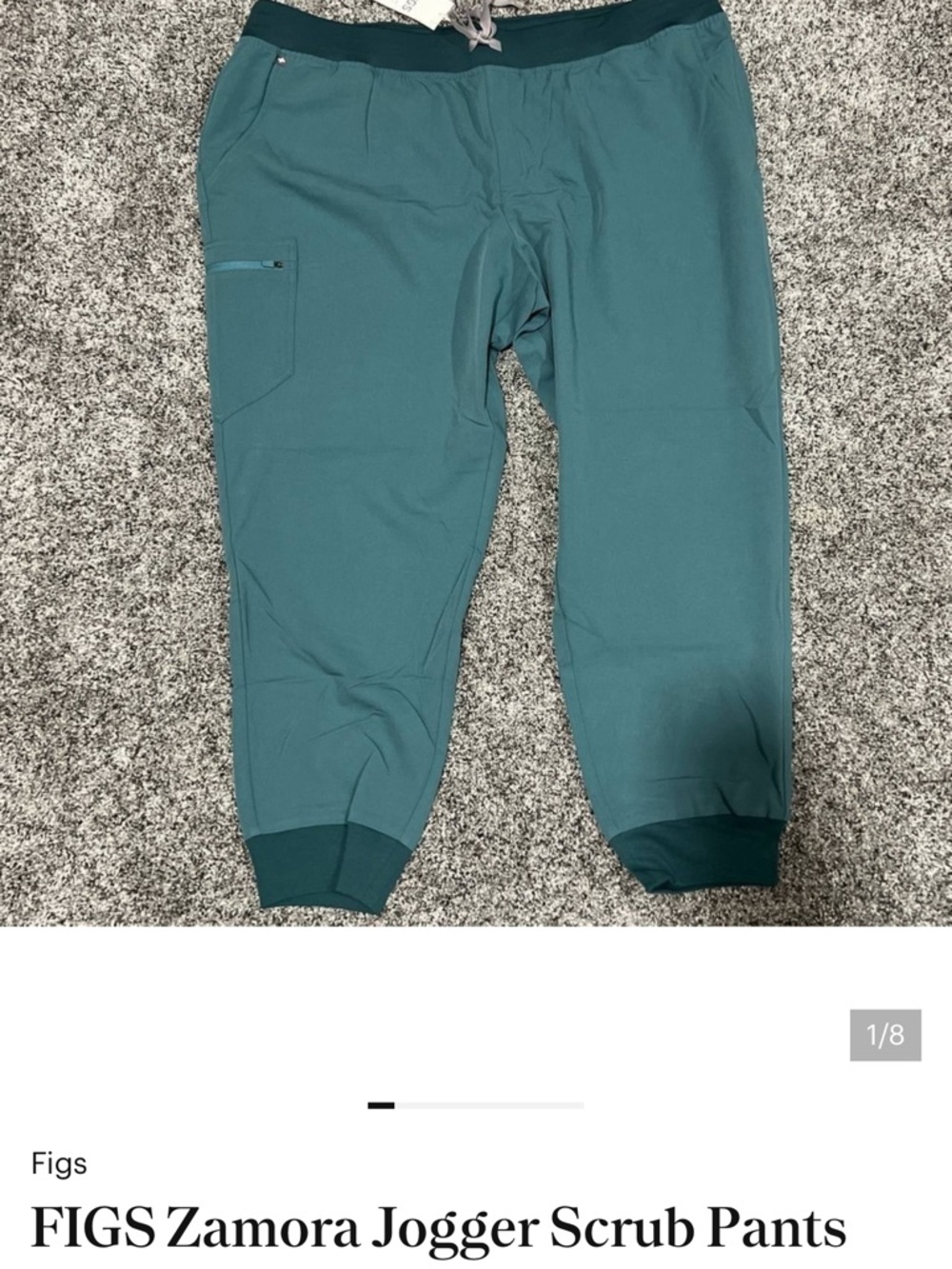 FIGS TWO-SET JOGGER SCRUB PANTS AND CATARINA ONE-POCKET TOP  – PANTS SIZE 4XLP - Picture 7 of 8